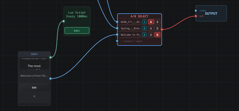 Lua scripts drive live data